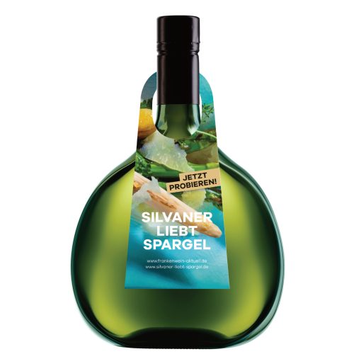 Flaschenanhänger: Silvaner liebt Spargel